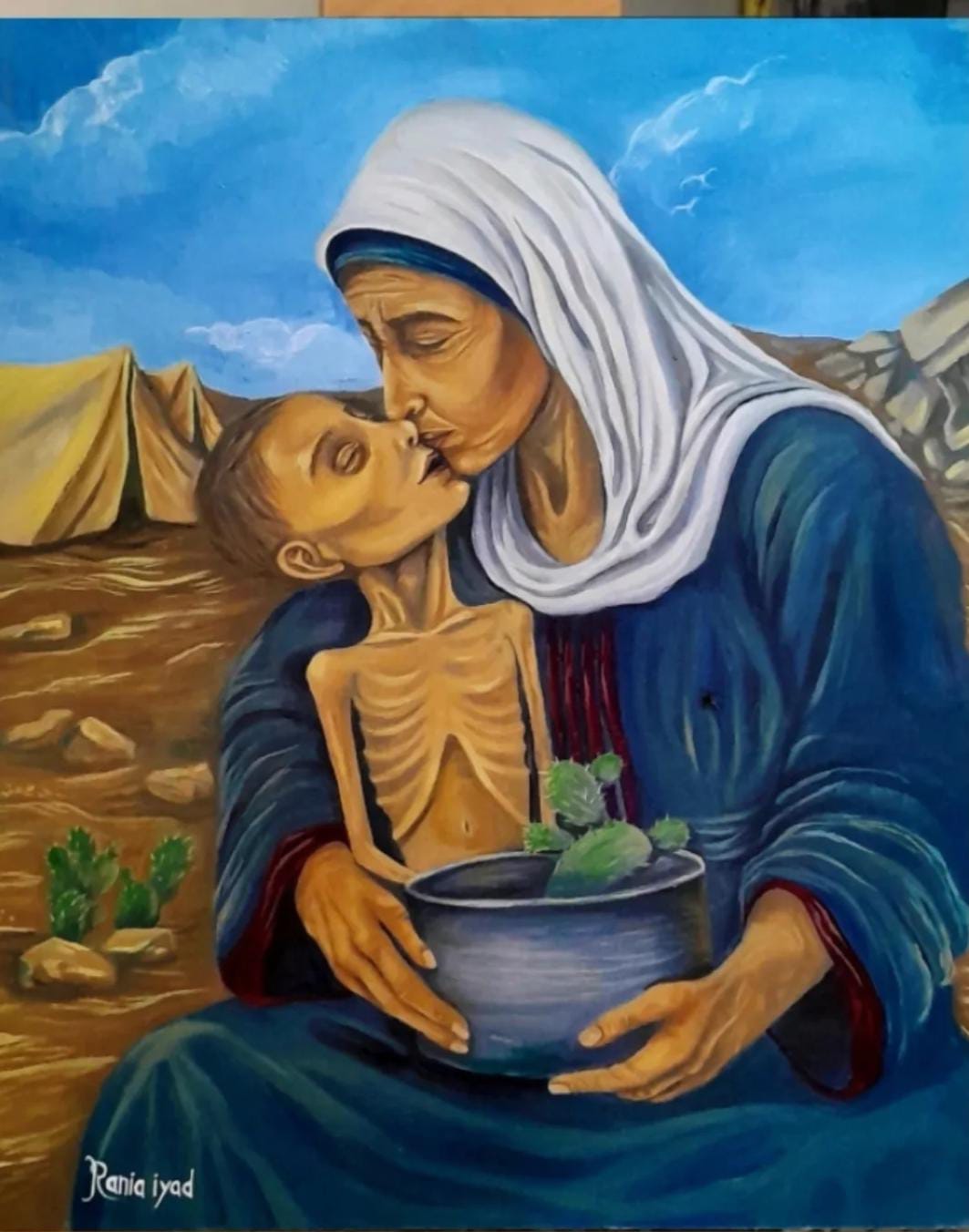 العودة إلى الحياة بعد الحرب.. رانيا إياد ترسم وجع غزة بريشة امرأة

