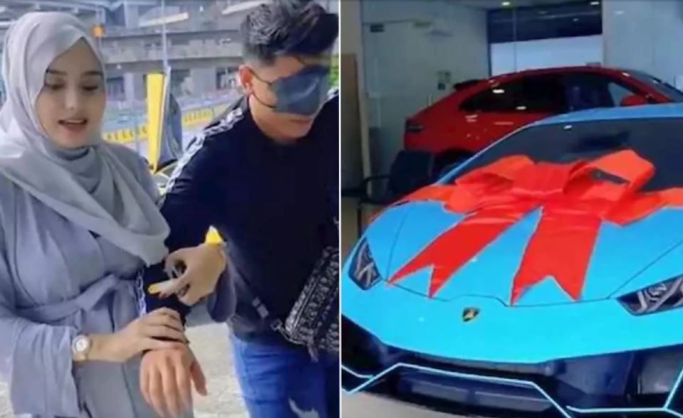 ماليزية حامل تهدي زوجها سيارة لامبورغيني تعويضا عن أيام السّهر القادمة

