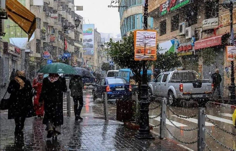 أجواء باردة وماطرة في فلسطين وهذا موعد المنخفض الجوي

