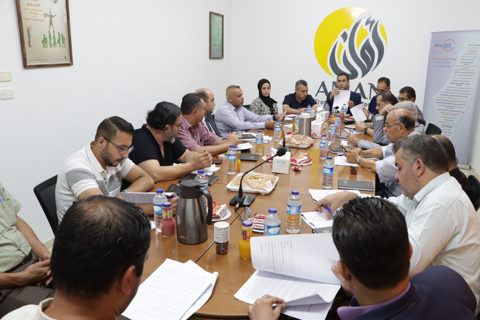 أمان يعقد جلسة حوارية مع كافة الأطراف المؤثرة حول قانون السلامة الطبية في قطاع غزة 