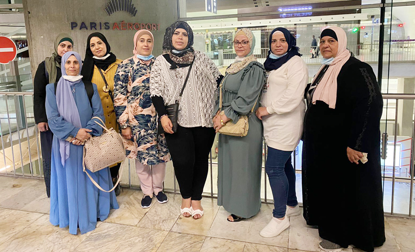 ضمن أنشطة التبادل الرياضية والثقافية والاجتماعية..المجموعة النسوية لبستان سلوان تصل فرنسا

