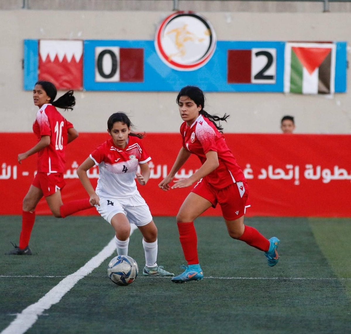 ناشئات فلسطين لكرة القدم يسقطن البحرين في بطولة غرب آسيا
