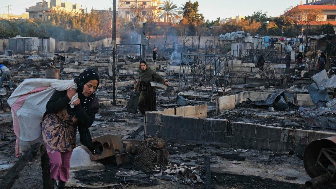 جنى العمر أضحى رمادا.. شهادات مرعبة في ليلة الحرق الكبير لقلوب الاجئين في لبنان
