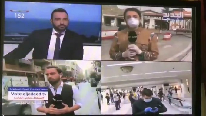 سقطت أرضاً على الهواء.. إعلامية لبنانية تنتظر التحاليل

