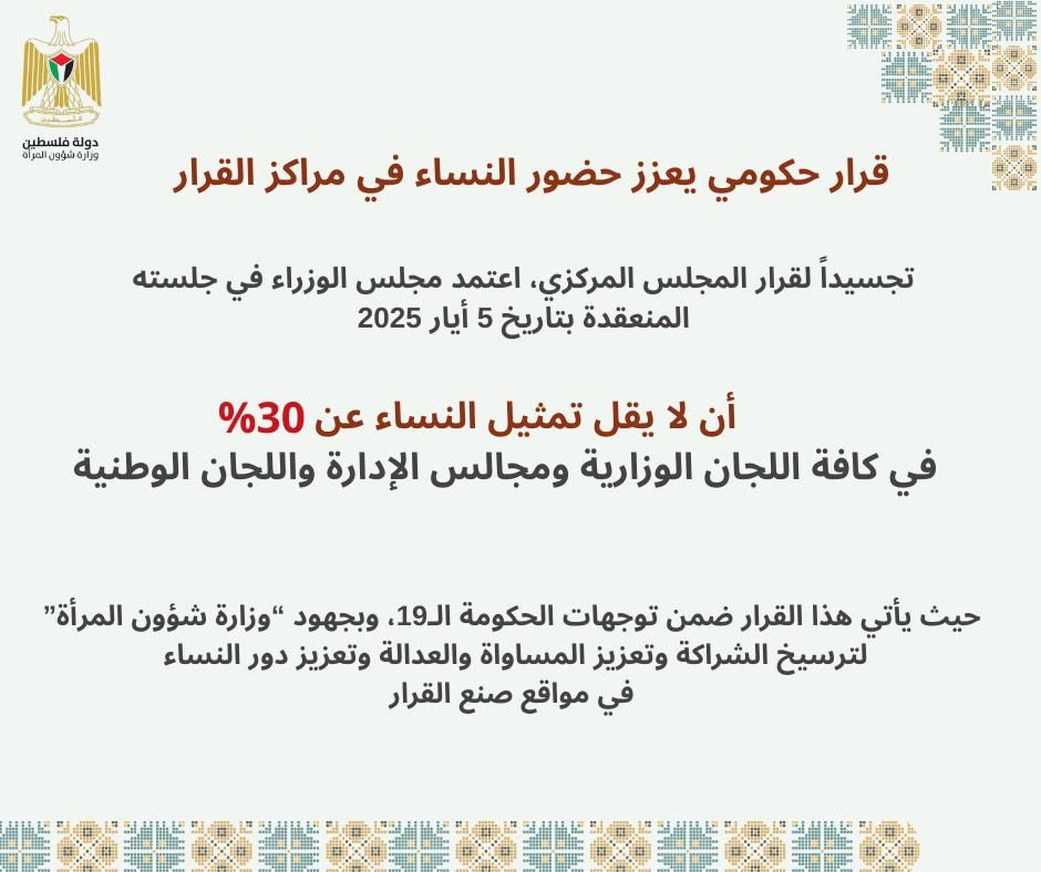 الوزيرة الخليلي تثمّن قرار مجلس الوزراء بتعزيز تمثيل النساء في اللجان ومجالس الإدارة بنسبة 30%


