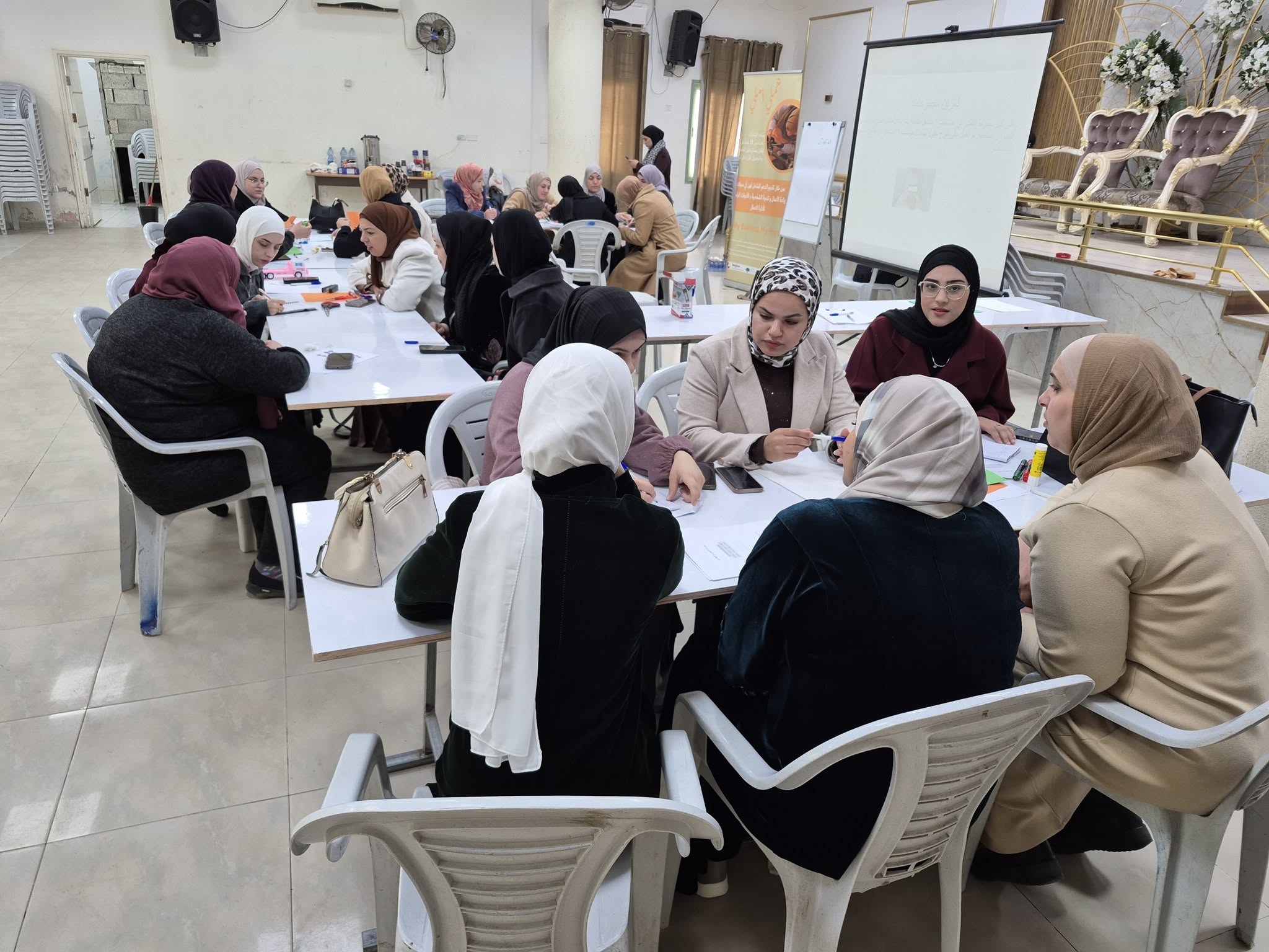 اختتام المرحلة التدريبية من مشروع "عملي أملي" لدعم الشابات الرياديات في الضفة الغربية

