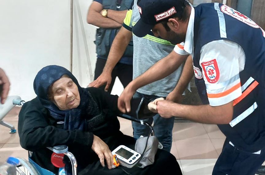 وفاة حاجة لدى وصولها قطاع غزة
