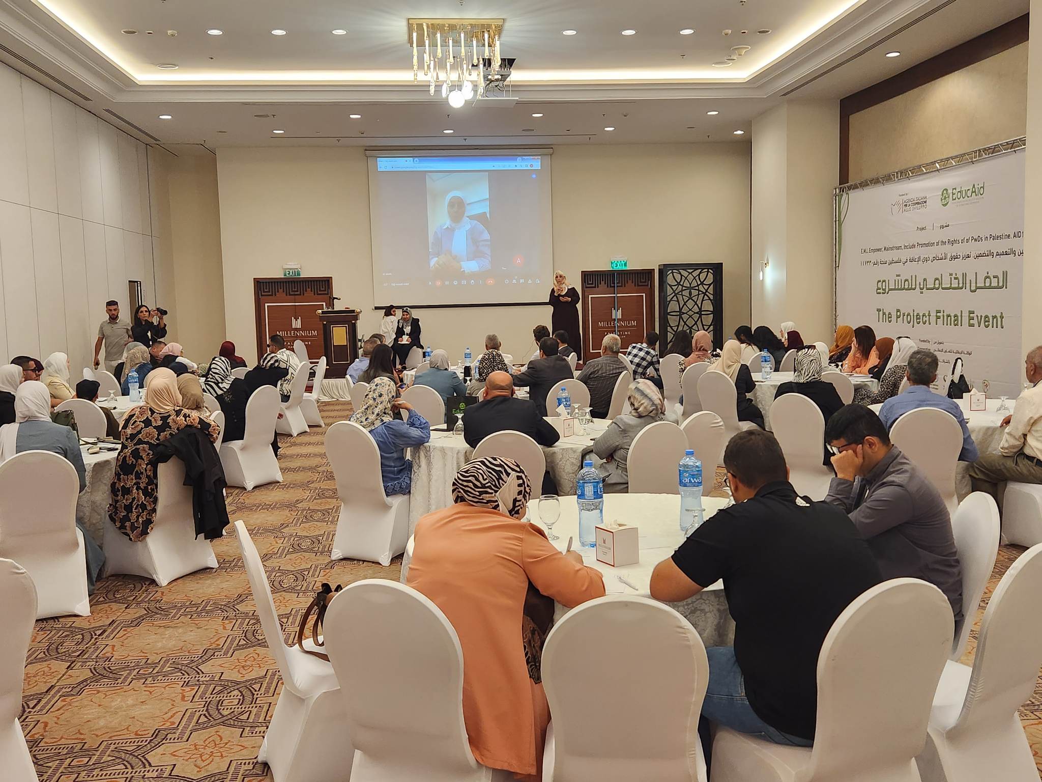 صوت| إيديوكيد الإيطالية تختتم مشروع "التمكين، التضمين، الشمول: تعزيز الأشخاص ذوي الإعاقة في فلسطين"