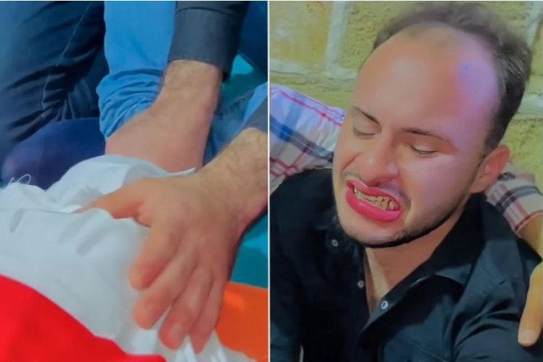 فستان الفرح تحول إلى كفن.. وداع مؤثر من شاب لخطيبته شهيدة قصف غزة
