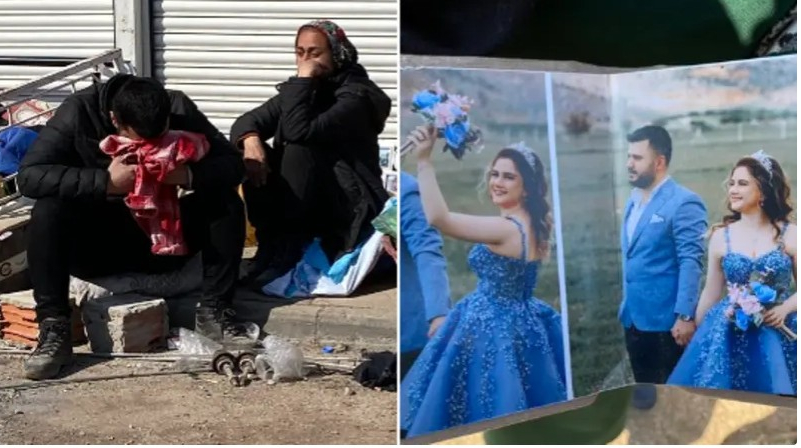 حمل قميصها وضمه.. انتظر فوق الحطام باكيا خروج عروسه!

