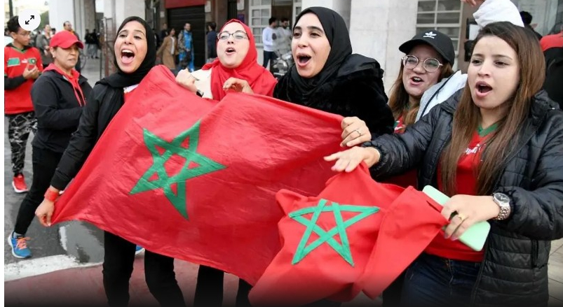 حضور لافت للمغربيات لتشجيع المنتخب في مونديال قطر

