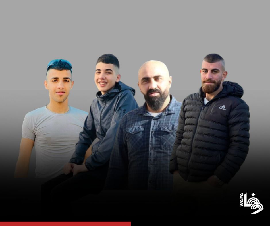  ارتقاء اربعة  شبان في قصف طائرة مسيرة للاحتلال في مدينة جنين

