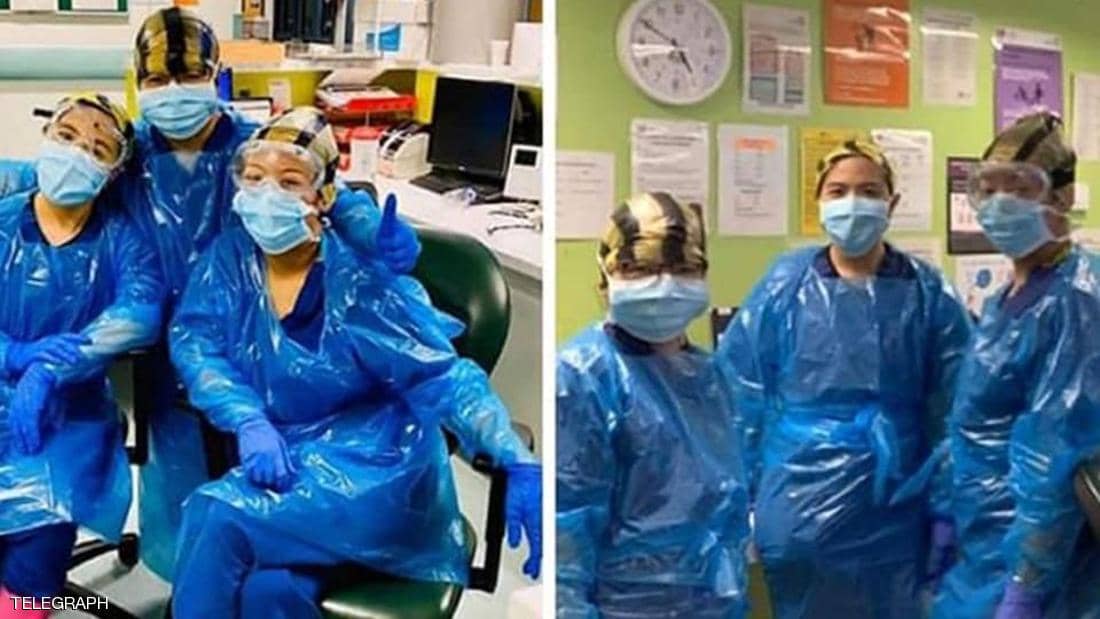 الصورة المؤلمة.. قصة ممرضات ارتدين أكياس قمامة فأصبن بكورونا
