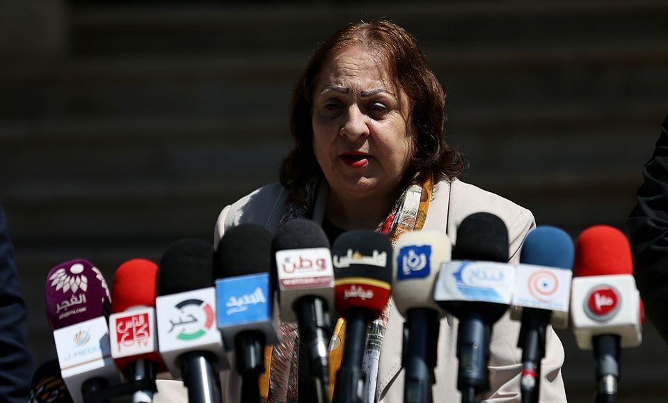 وزيرة الصحة: 87 إصابة نشطة بفيروس كورونا في فلسطين

