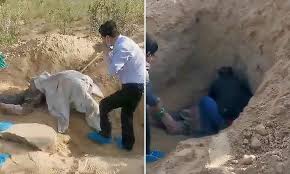 فيديو| دفن والدته حية في قبر مهجور.. وأنقذتها الشرطة بعد 3 أيام
