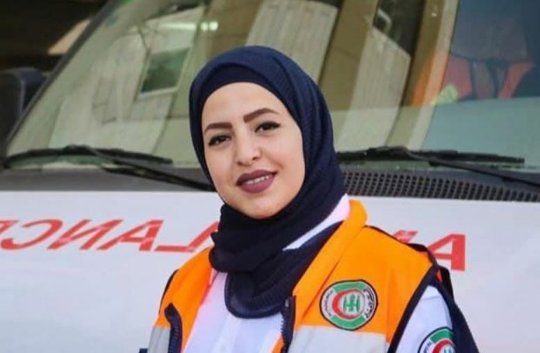 ساندرا بالي .. أول شابة تقود سيارة إسعاف جنوب الضفة الغربية
