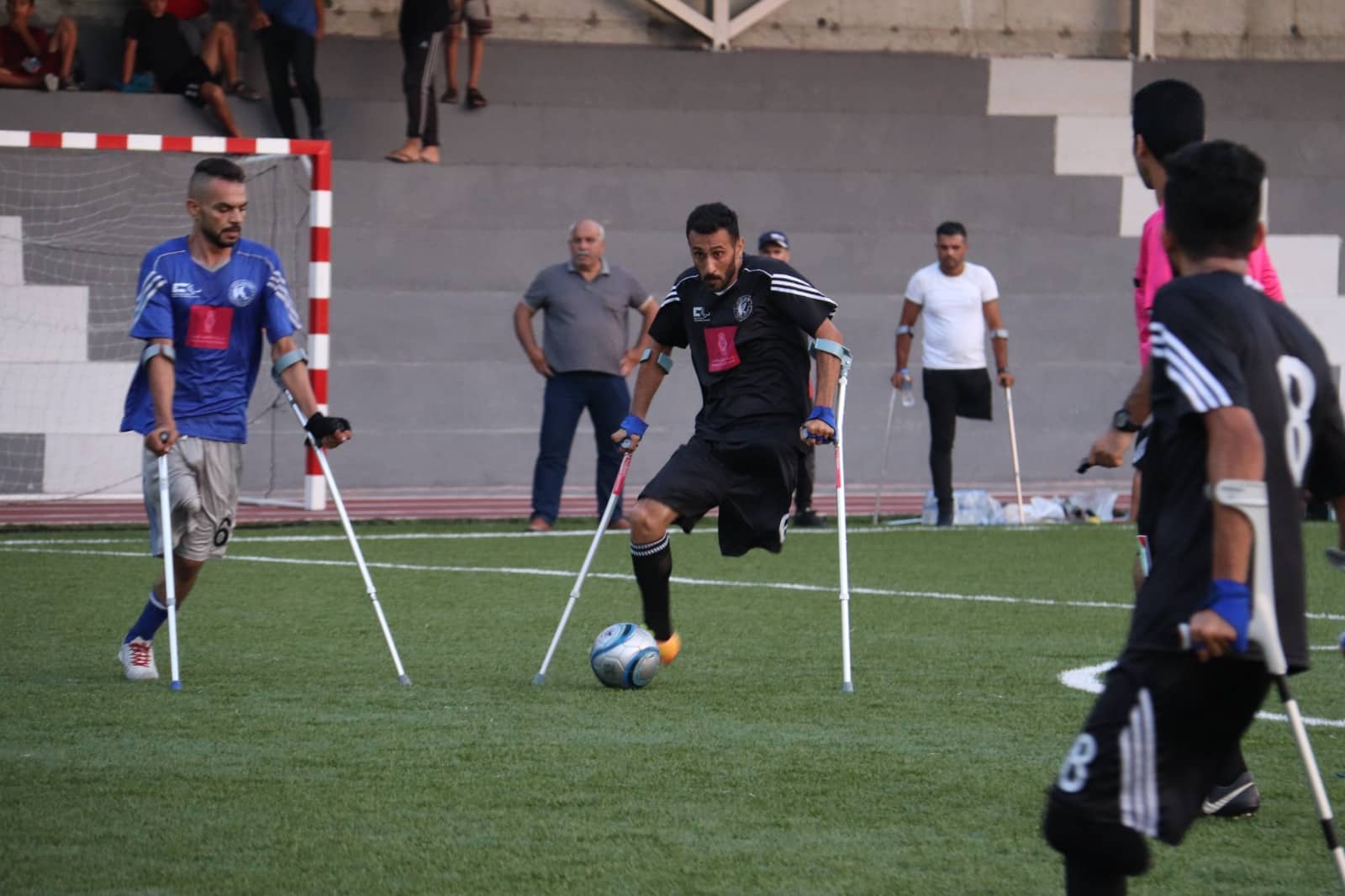 اختتام بطولة كأس القطاع لكرة القدم البتر بدعم من بنك فلسطين وبتنظيم من اللجنة البارالمبية

