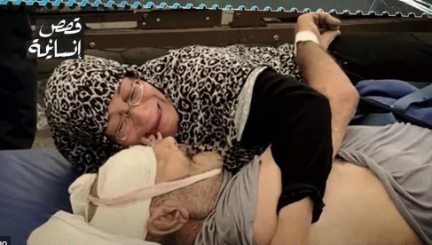 عناق الوداع.. زوجة الشهيد عمر تروي حكاية العمر من غزة
