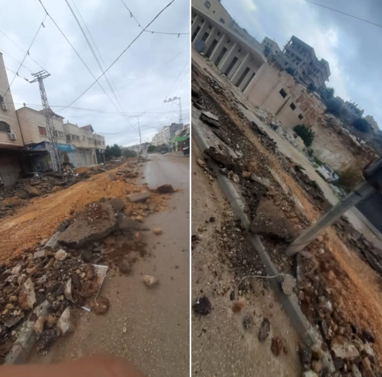 الاحتلال يدمر خطوط الكهرباء والمياه في بلدة قباطية

