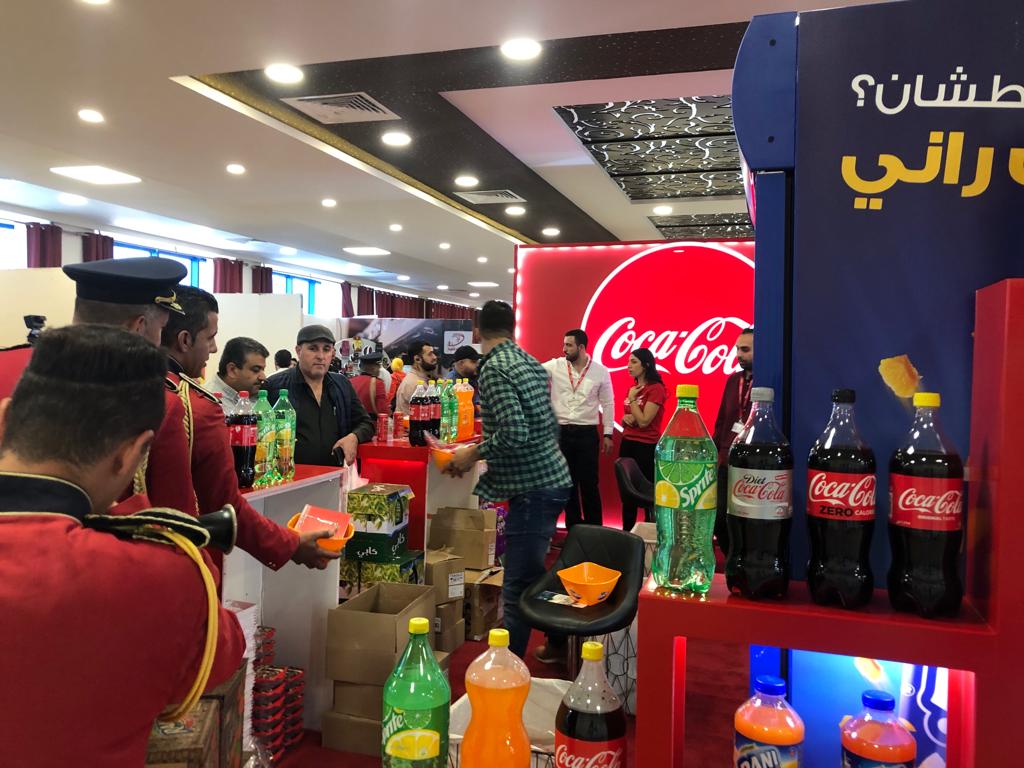 المشروبات الوطنية والطيف تشاركان بجناح مميز في معرض (غذاؤنا) في البيرة
