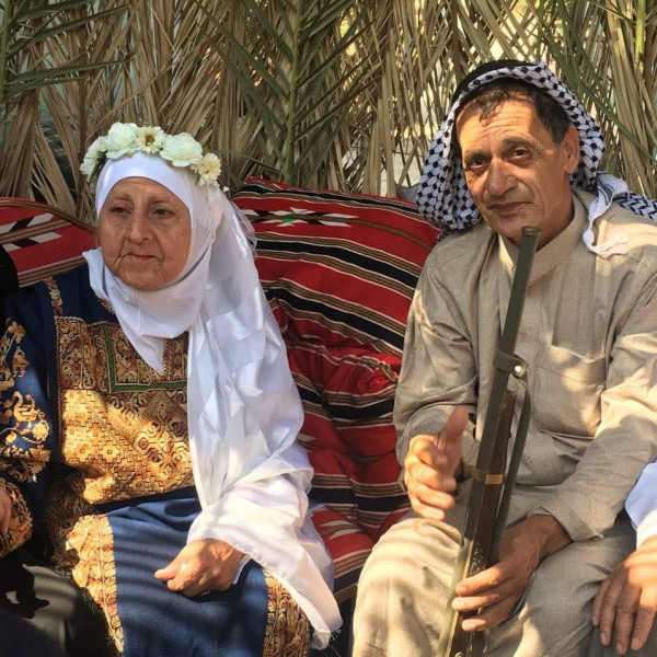 بالصور : عقد قران لأكبر زوجين بفلسطين.. العريس بعمر65 والعروس 80 عاما
