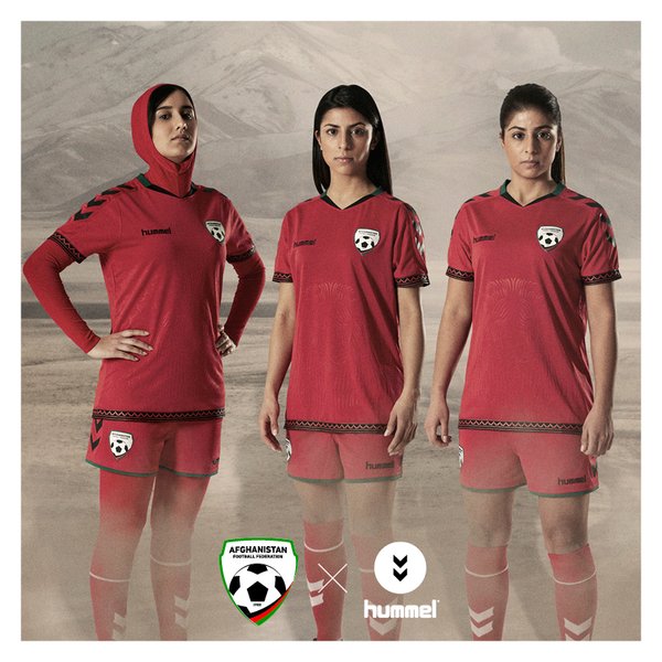 Afghan women’s soccer team gets new uniforms with built-in hijabs