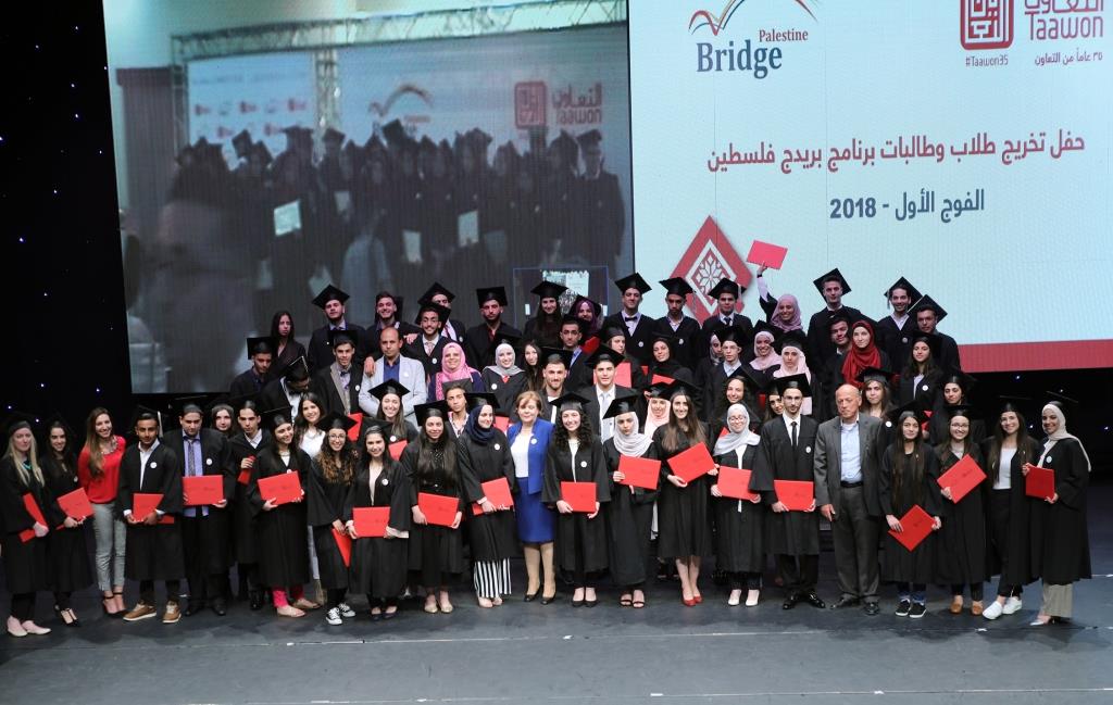 التعاون تخرج الفوج الاول من طلبة بريدج فلسطين