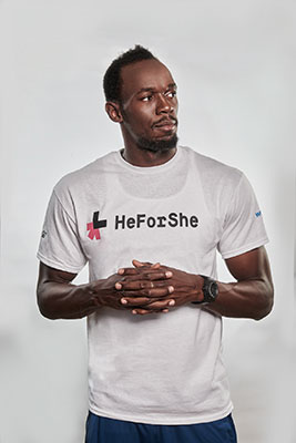The fastest man in the world is HeForShe