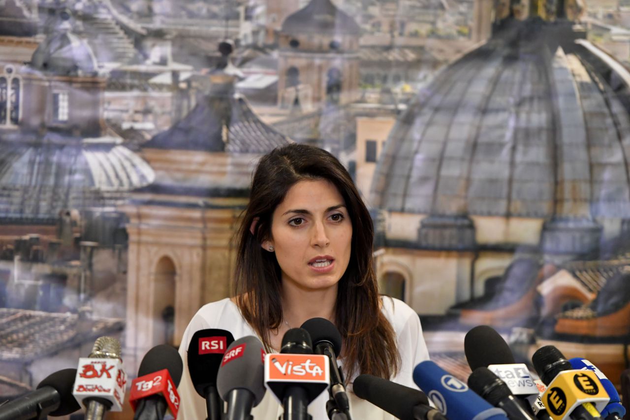Virginia Raggi elected as Rome's first female mayor in landslide