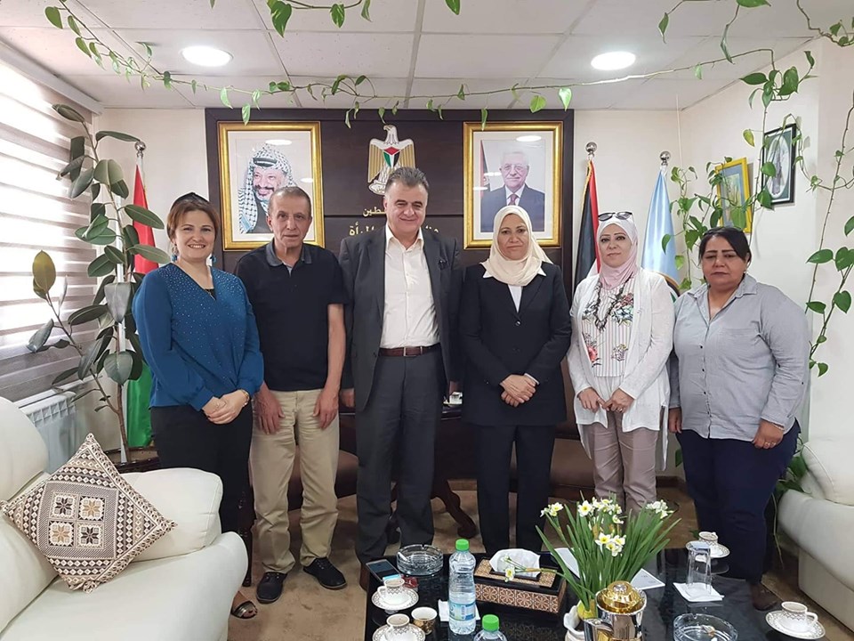 وزيرة إلمرأة:  تلتقي أمين عام الإتحاد العام لنقابات عمال فلسطين.
