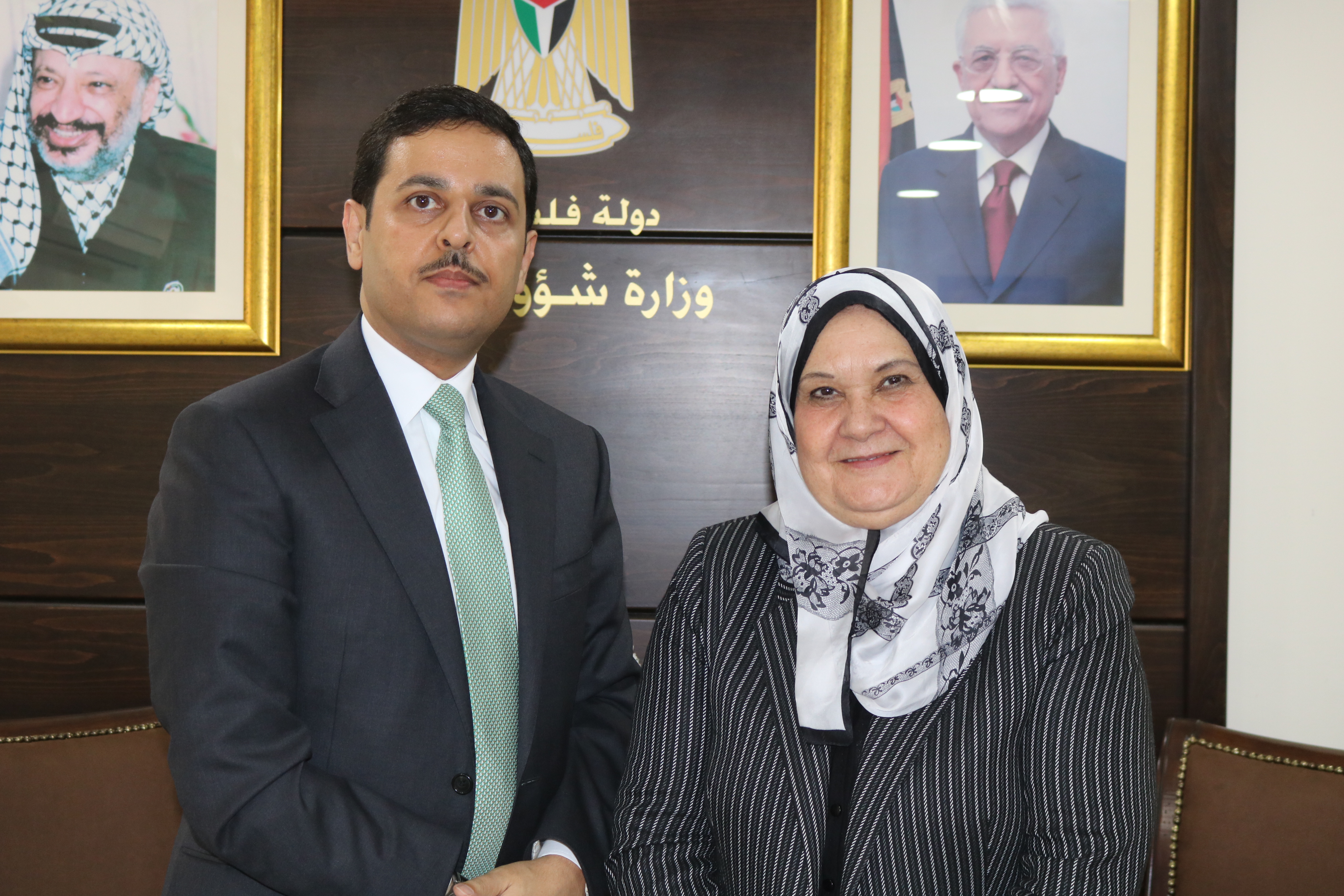 الأغا تبحث مع السفير الاردني آليات التعاون