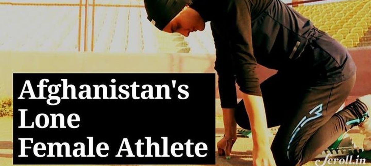 Afghanistan's only woman athlete at the Olympics is running alone but fighting for all women