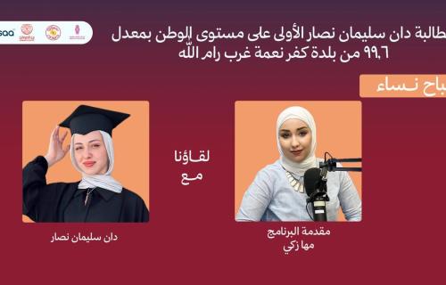 من حلم التفوق إلى المركز الأول.. دان نصار تروي رحلتها إلى قمة الثانوية العامة عبر "نساء إف إم"