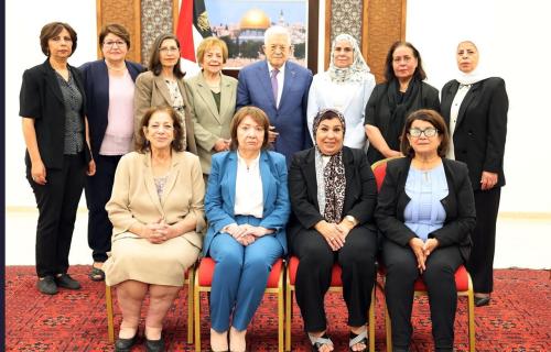 الرئيس يؤكد دعمه لتعزيز حضور المرأة الفلسطينية ومشاركتها في الحياة السياسية