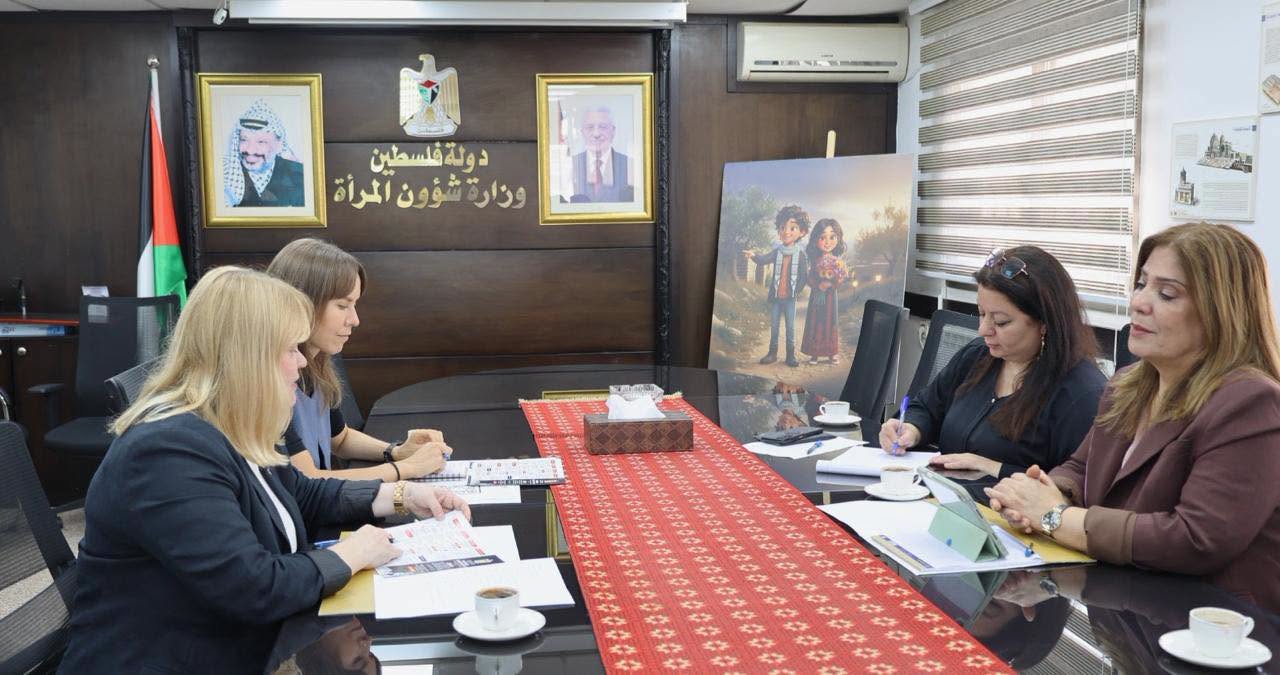 وزيرة شؤون المرأة تستقبل ممثلة فنلندا لدى دولة فلسطين وتبحثان تعزيز التعاون المشترك